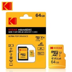 Kodak Micro SD 32GB-256GB Memory Card - High Speed ​​Class 10 U3 UHS-I