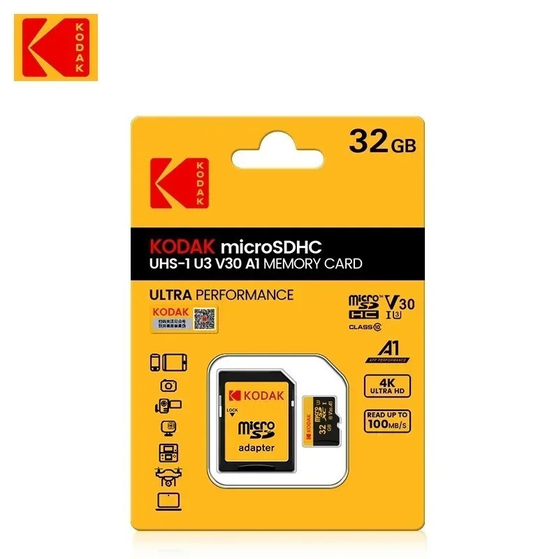 Kodak Original Micro SD Memory Card 32GB 64GB TF Card 128GB 256GB SDXC