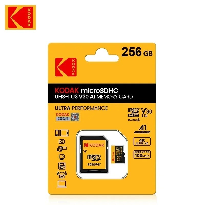 Kodak Memory Card 512GB 256GB 128GB 64GB 32GB MicroSDXC Class10 High S