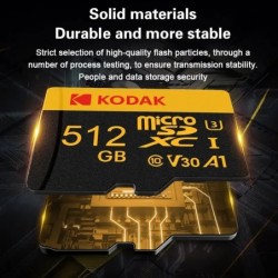 Kodak Memory Card 512GB 256GB 128GB 64GB 32GB MicroSDXC Class10 High S