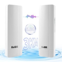 KuWFi 3KM 900Mbps 5.8Ghz Outdoor Mini Wireless AP Bridge Long Range Wi