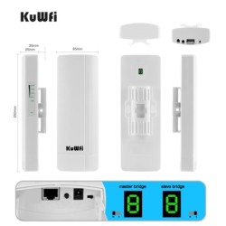 KuWFi 3KM 900Mbps 5.8Ghz Outdoor Mini Wireless AP Bridge Long Range Wi