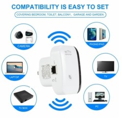 LccKaa WiFi Repeater 300Mbps WiFi Extender Amplifier WiFi Signal Boost