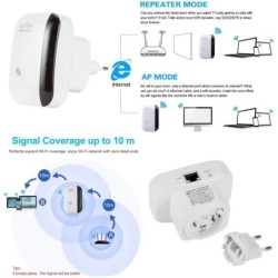 LccKaa WiFi Repeater 300Mbps WiFi Extender Amplifier WiFi Signal Boost