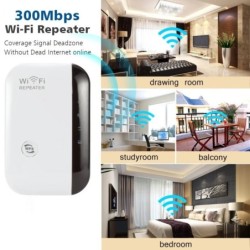 LccKaa WiFi Repeater 300Mbps WiFi Extender Amplifier WiFi Signal Boost