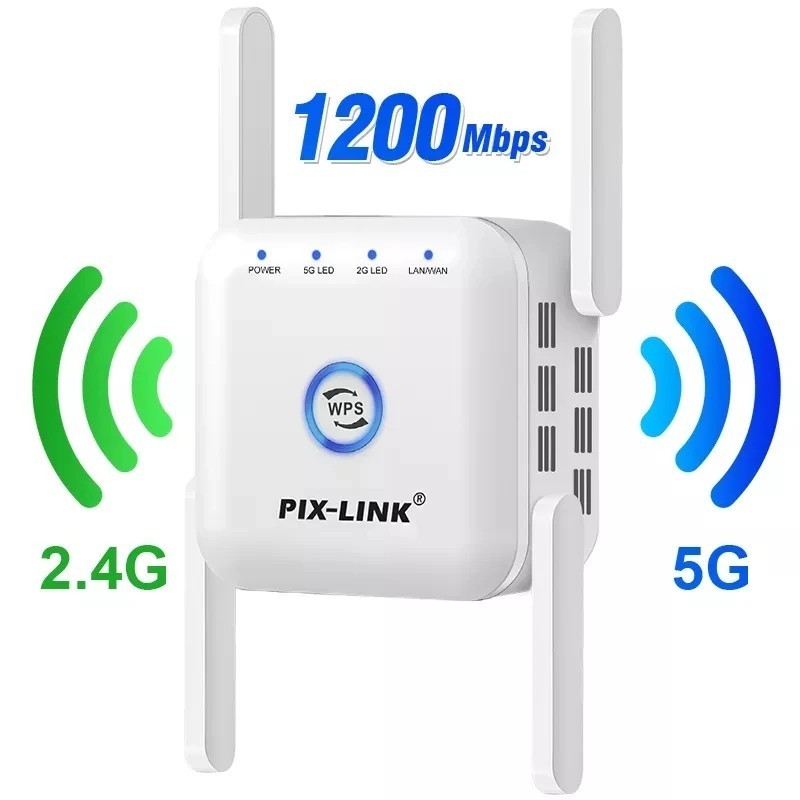 5G /2.4G WiFi Repeater Router Amplifier Long Range Extender 1200M/300M