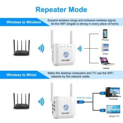 5G /2.4G WiFi Repeater Router Amplifier Long Range Extender 1200M/300M