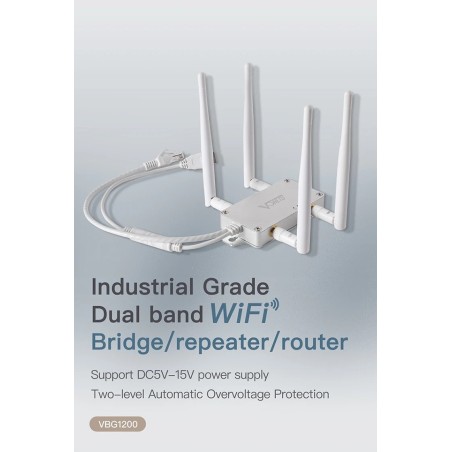 VONETS Dual Band 2.4G+5G WiFi Bridge Router Wireless Repeater Ethernet