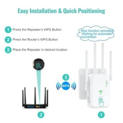 300Mbps 2.4G Wifi Range Repeater Wi-Fi Amplifier Home Network Extender