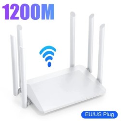 1200M Wireless Router External Antenna Modem Router Wide Coverage WiFi