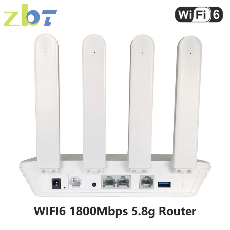 ZBT WIFI6 Router 1800Mbps Openwrt Firmware DDR3 256MB Flash 16MB 3*Gig ZBT WIFI6 Router 1800Mbps Openwrt Firmware DDR3 256MB Flash 16MB 3*Gig