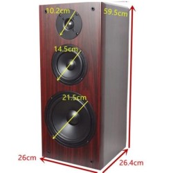 8 Inch Bookshelf Speaker Home 80W-130W Audio 8ohm High Medium Low Thre