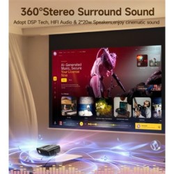 LED 4K Projectors Full HD Auto Focus WiFi Bluetooth Digital Projector 