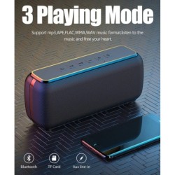 VIKEFON 60W Bluetooth Speaker TWS Wireless Portable Subwoofer Waterpro