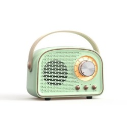 Retro Bluetooth-compatible Speaker Cute Mini Speaker with FM Radio Wir