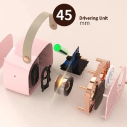 Retro Bluetooth-compatible Speaker Cute Mini Speaker with FM Radio Wir