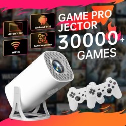 S40MAX Android 11 Gaming Projector 64GB TF Card Wireless Gaming Contro