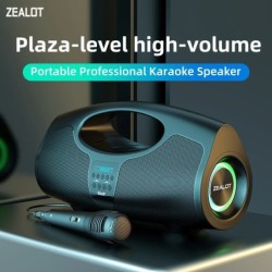 Zealot-P1M Karaoke Portable Bluetooth Speaker with IPX5 Waterproof, Co
