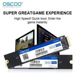 OSCOO SATA3 SSD 256GB 512GB 1TB Hard Drive Disk for MacBook Air 2010-2