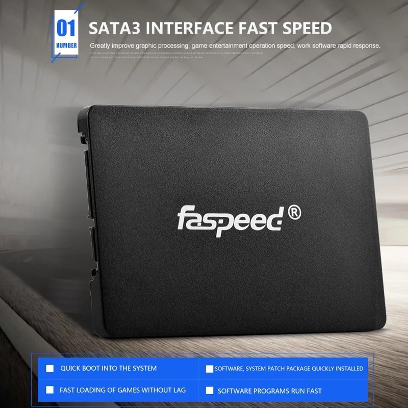 Faspeed 1 TB SSD 512GB Sata 3 Laptop Solid State Drive 128GB 256GB Har