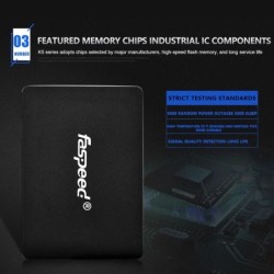 Faspeed 1 TB SSD 512GB Sata 3 Laptop Solid State Drive 128GB 256GB Har