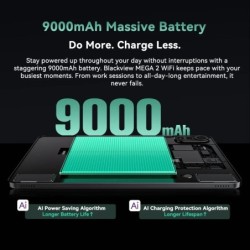 OSCAL Blackview MEGA 2 WIFI Tablet, 12'' 2K FHD+ Display 12GB RAM 256G