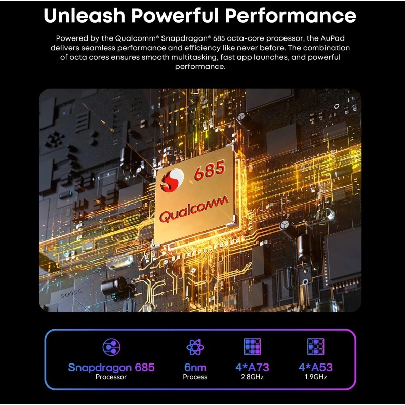 CHUWI AuPad Tablet 10.95-inch 1200*1920 FHD Display Snapdragon 685 Oct