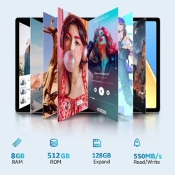 New Global Version 10.36 Inch Tablets 2K Display 8GB RAM 512GB ROM Ten