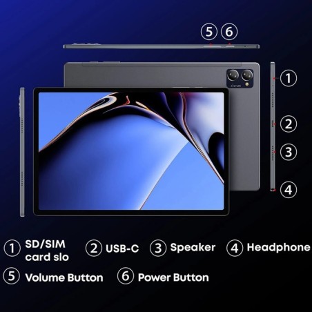 New Global Version 10.36 Inch Tablets 2K Display 8GB RAM 512GB ROM Ten