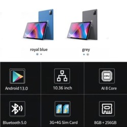 New Google 5G Original Tablet Pc 10.36 Inch 8GB RAM 256GB ROM Android 