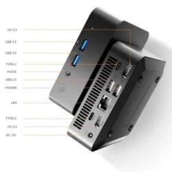 Mini PC Computer Intel Core i9 8950HK Windows 11 Small Pocket Computer