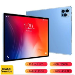 2024 New 10.1Inch 4G LTE 8GB RAM 256GB ROM Android 13 Tablets Mobile P