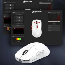Attack Shark X6 PixArt PAW3395 Mouse , Bluetooth Tri-Mode Connection, 