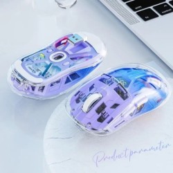 A2 Transparent RGB wireless mouse, Bluetooth Dual-mode Connection ,Dig