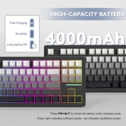 Attack Shark M87RGB Bluetooth Mechanical Keyboard,RGB backlight,Hot-sw