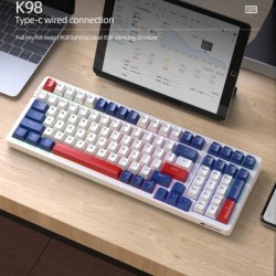 Attack Shark K98 Wired Mechanical Keyboard ,Type-C Connection, Red Yel