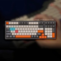 K8 Wireless Bluetooth Tri-mode Mechanical Keyboard ,100 Key,Full Key H