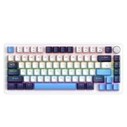 K82 Multifunctional Knob Wired Mechanical Keyboard,82 Keys,Full Key Ho