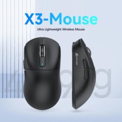 Attack Shark X3 Bluetooth Mouse,PixArt PAW3395,Tri-Mode Connection,Wir
