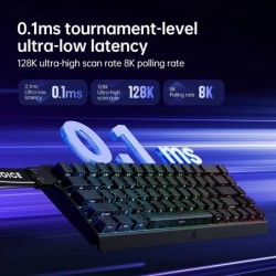 MCHOSE Ace68 RGB 8K Mechanical Keyboard ,Magnetic Switch,0.01mm RT Acc