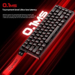 FREEWOLF F68PRO 8K RGB Mechanical Keyboard ,Magnetic Switch,0.01mm RT 