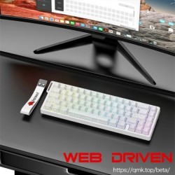 FREEWOLF F68PRO 8K RGB Mechanical Keyboard ,Magnetic Switch,0.01mm RT 