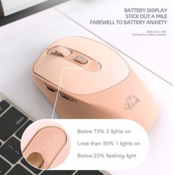X7 Bluetooth Mouse ,Battery Level Display, 2.4G Dual Mode Five Speed D