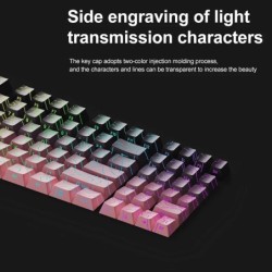 98key PBT keycaps , FOR 61/65/68/75/82/84/87 KEY layout, Contour Line 