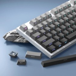 133/136 Keys PBT Material Cherry Profile Gray Gradient Keycaps Side En