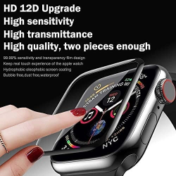 Premium Protection PMMA Screen Protector with Easy Installation Kit for Apple Watch