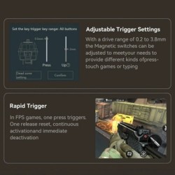 Attack Shark K85 Mag Customisable Mechanical Keyboard,Magnetic Switch,
