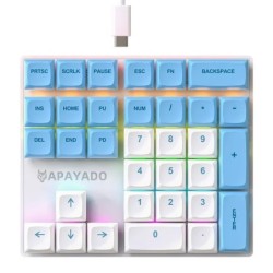 33 Key Wired Mechanical Numeric Keypad with Multi-color Lights Suitabl