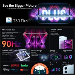 Teclast T60 Plus 12" Tablet 90Hz 2K Display Android 14 Max 16GB RAM 12