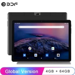 BDF New 10.1 Inch Tablets Octa Core 4GB RAM 64GB ROM Dual SIM Cards 3G